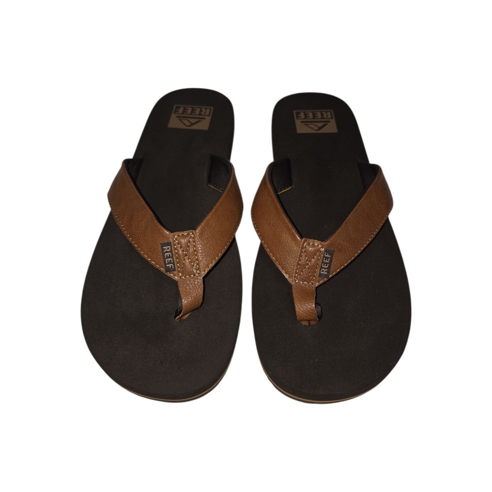 Reef Twinpin Mens Flip Flops Brown Size 11